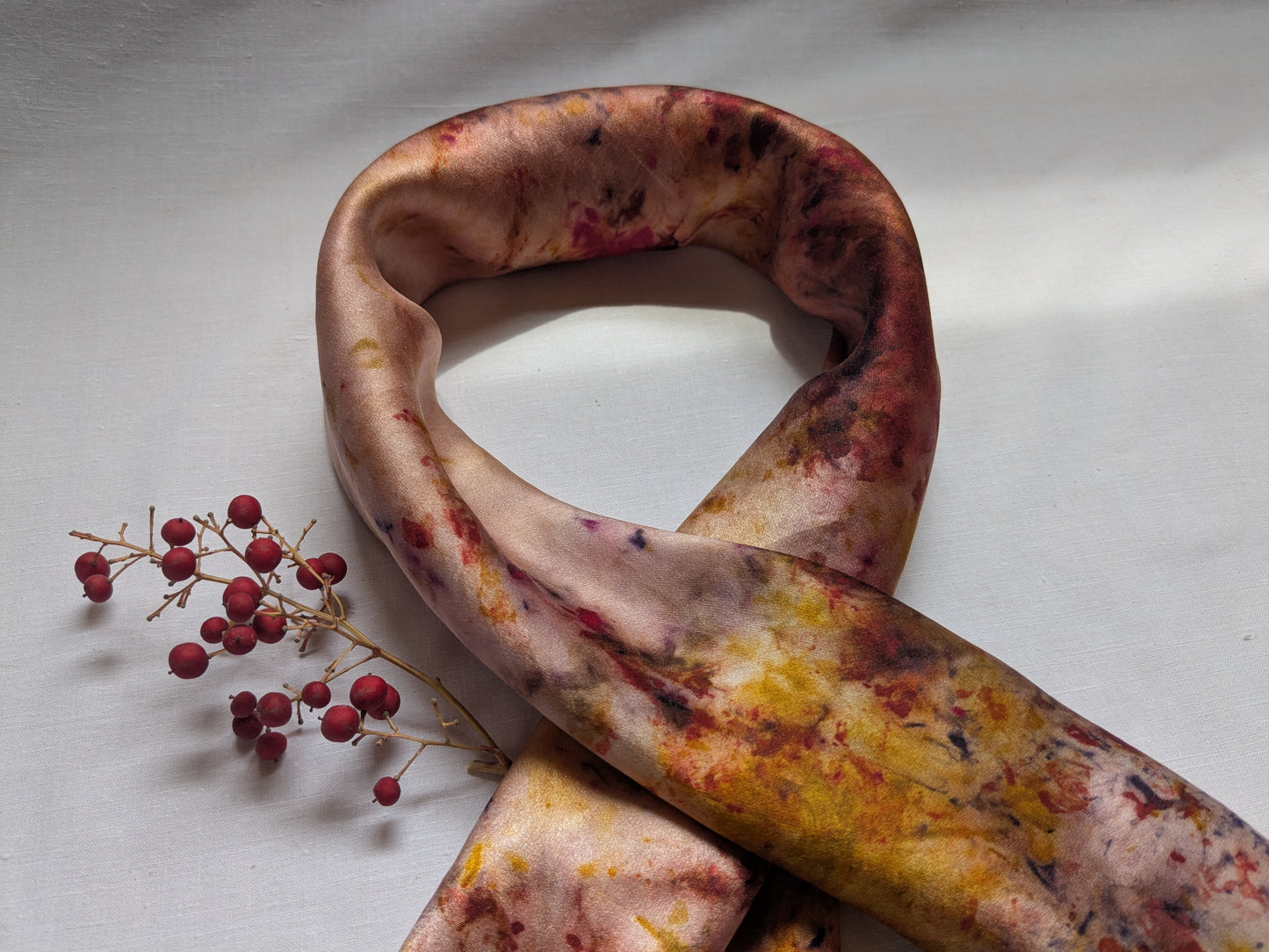 Galaxy patter natural silk scarf