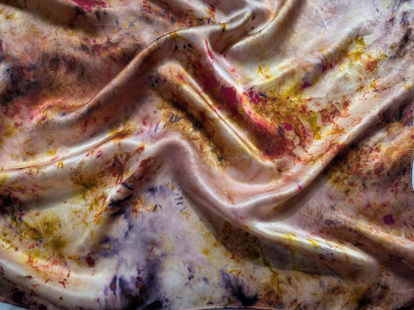 Galaxy patter natural silk scarf